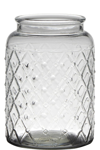 Ornate Glass Vase, front view