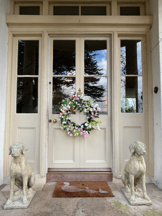 Pink & White Blossom Wreath- 60cm