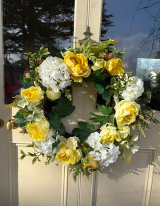 Rose & Hydrangea Wreath - 60cm