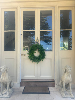 'Real' everlasting Buxus hedging wreath- 45cm