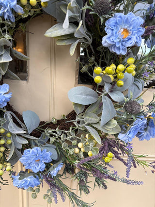 Blue Spring Meadow Wreath - 50cm