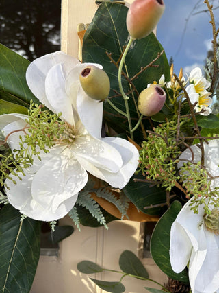 Magnolia Flower Wreath - 60cm