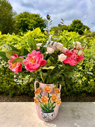 Joeanna's Favourite in a Pink Flower Vase (H20 x D20cm)
