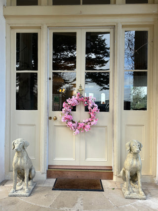 Pink Cherry Blossom Wreath- 60cm