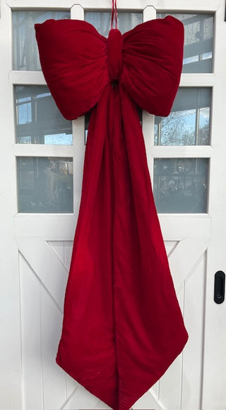 Extra Large Velvet Burgundy Bow 150cm Long