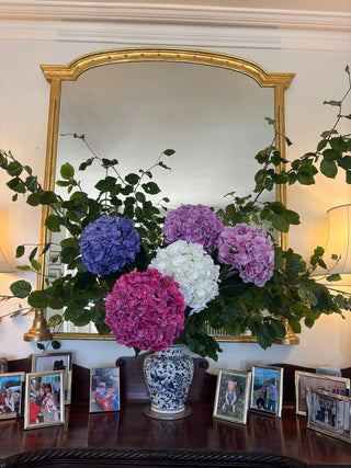 Very Large Lilac Hydrangea stem L95cm, Headsize 28cm