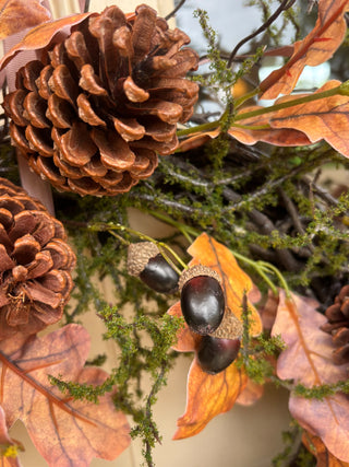 Autumn Oak and Acorn Wreath 60cm