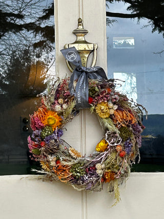 Beautiful Dried flower wreath- 30cm