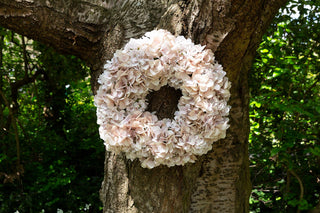 Sumptuous Silk Hydrangea Wreath – Opaque