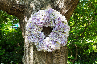 Sumptuous Silk Hydrangea Wreath – Lavender